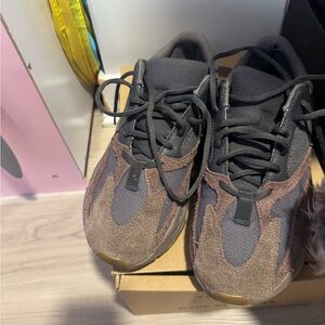 Yeezy Brown and Gray Chunky Sneakers